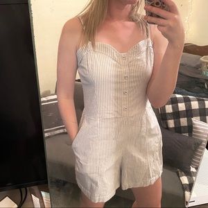 White & Blue Rompers